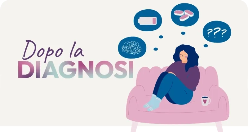 Illustrazione di donna che convive con il tumore al seno
