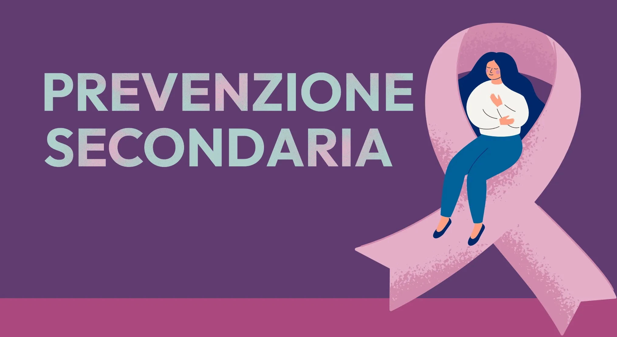 Illustrazione di donna che si sottopone a esame di prevenzione del tumore al seno