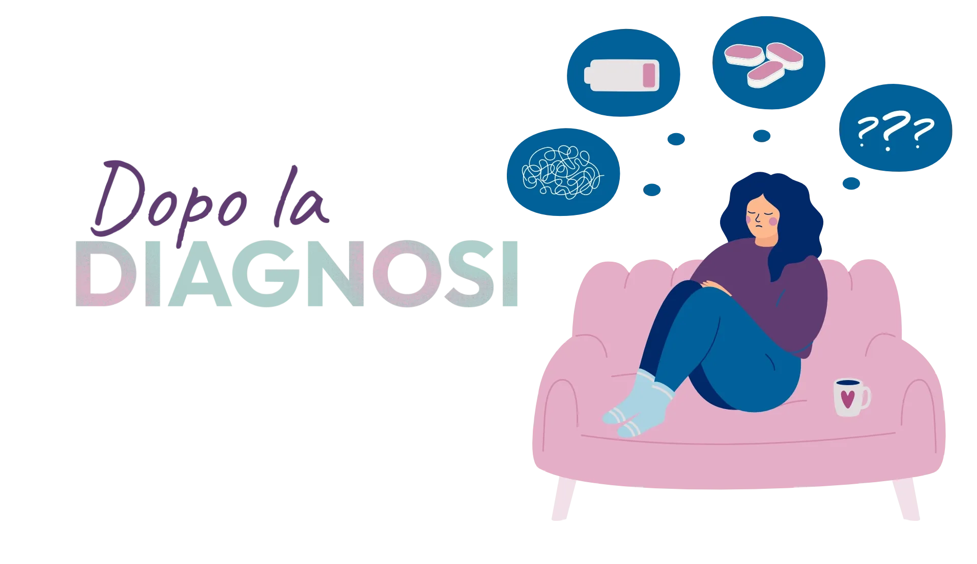 Illustrazione di donna che convive con il tumore al seno