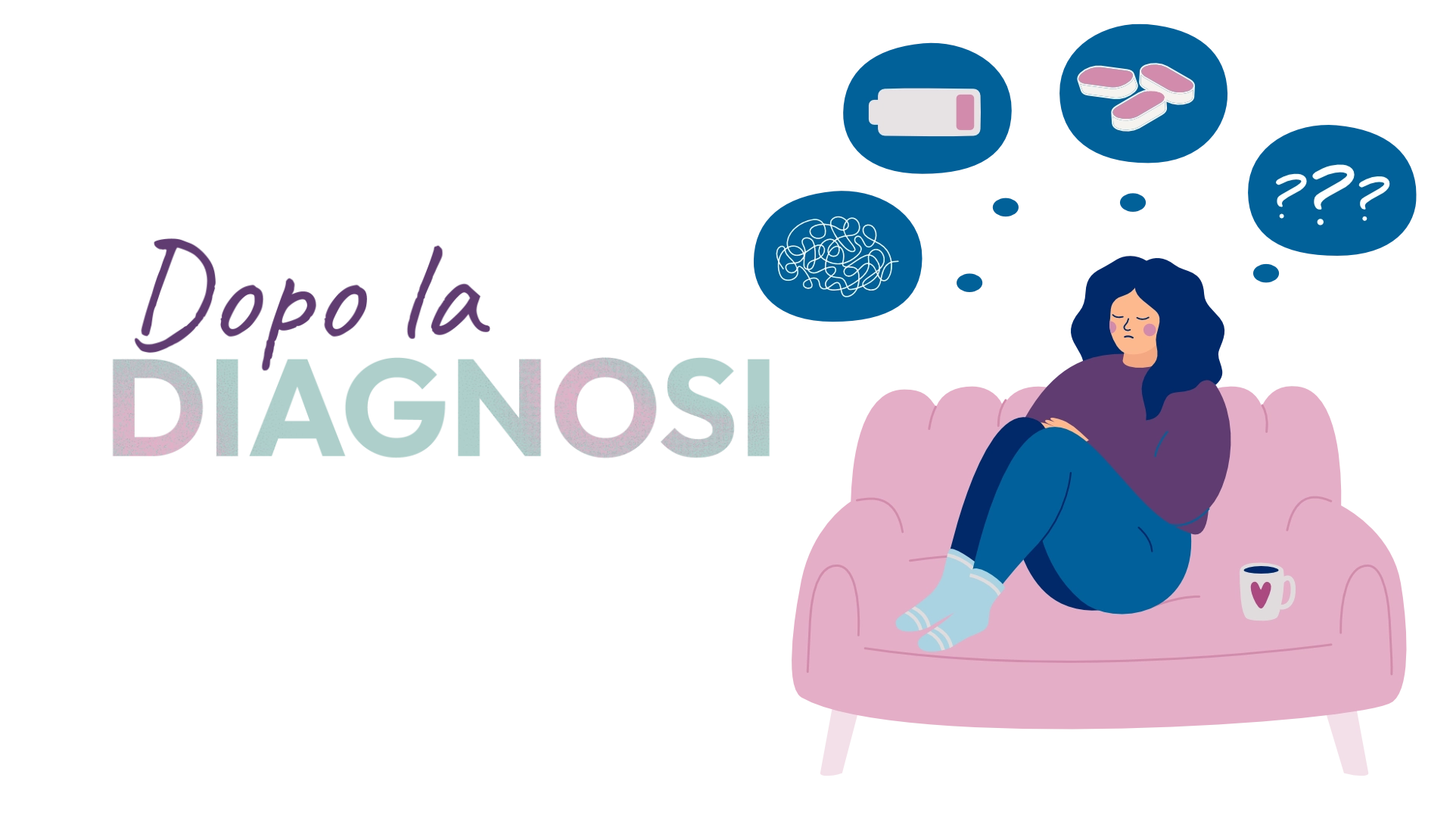 Illustrazione di donna che convive con il tumore al seno