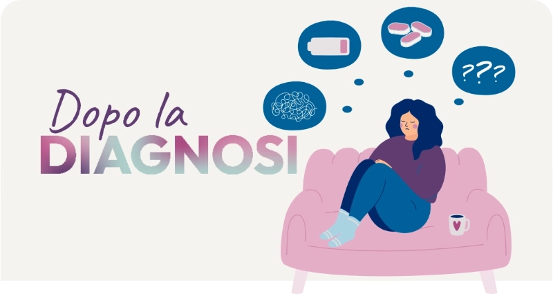 Illustrazione di donna che convive con il tumore al seno